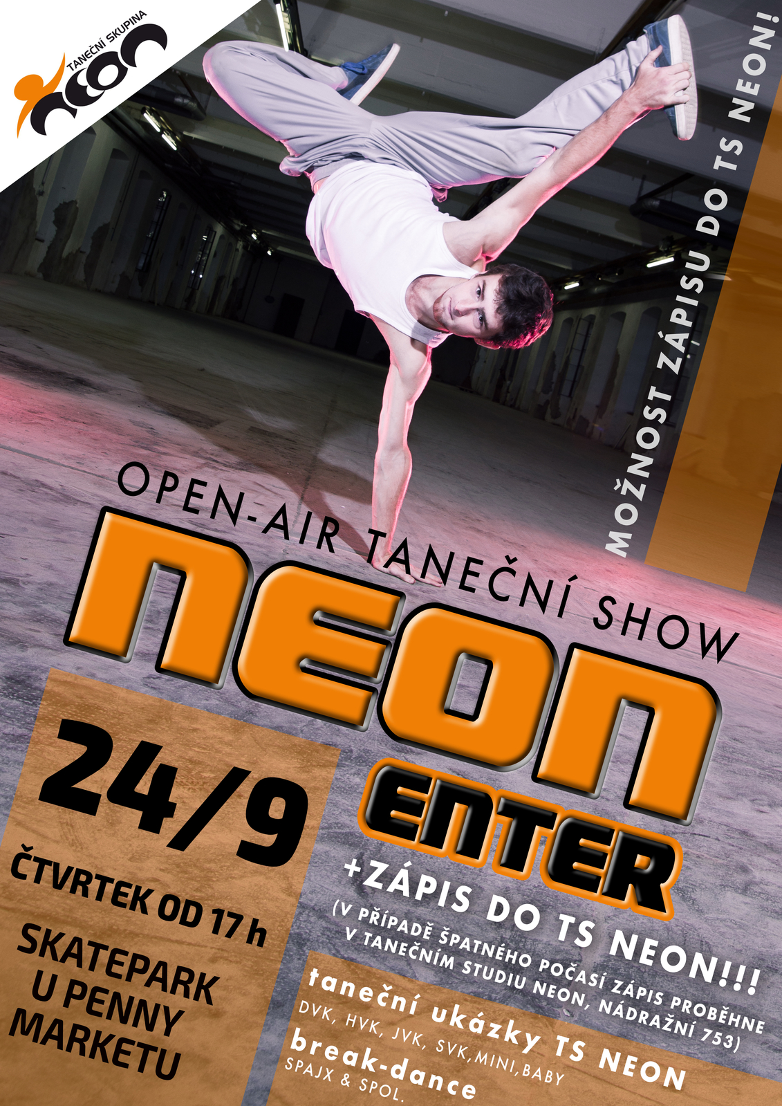 taneční show NEON Enter