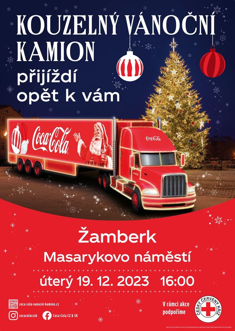 Vánoční Coca Cola kamion