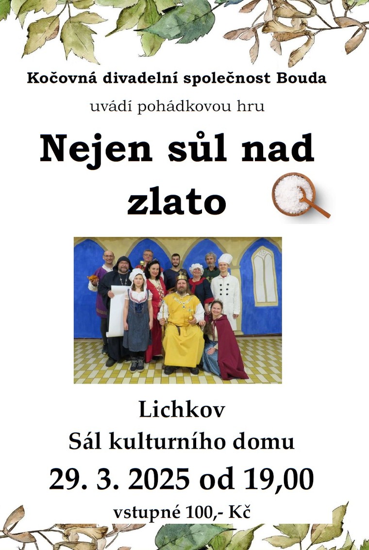 Divadelní komedie "Nejen sůl nad zlato"